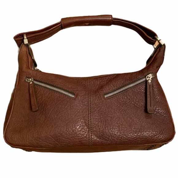 Tod's Handbags - TOD’S Pebbled Leather Miky Hobo Bag Purse Brown